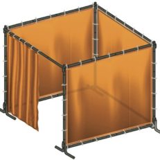 WELDING BOOTH OPTICAB 240.O - ORANGE CE (4 screens 2.4x1.8m)