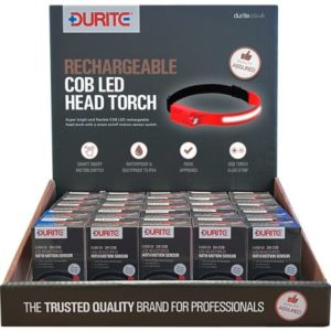 RECHARGEABLE LED HEAD TORCH STAND PK 25