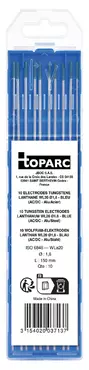 10 TUNGSTEN ELECTRODES LANTHANE WL20 Ø1,6 - BLUE (AC/DC - alu/steel)