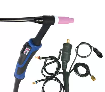 TIG TORCH GRIP SR20 DB - LIQUID - 4m - CONNECT. 35/50 + 7pin AMPHENOL