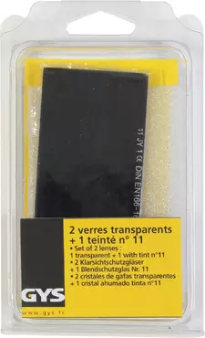 2 WHITE AND 1 BLACKTRANSPARENT LENSES (105x50) - SHADE 11 | 042605