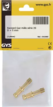 2 QUICK RELEASE Ø5MM MALE GAS CONNECTORS - TIG TORCH