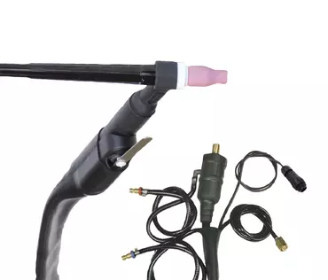TIG TORCH SR20L - TRIGGER - 8M - LIQUID - CONNEC 35/50