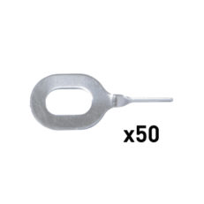 50 x TWISTED PULLING RINGS N°4 - Al-Special 1.5mm THICKNESS FOR ARCPUL