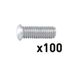 100 x AlMg3 M5x16mm THREADED STUDS FOR ARCPULL