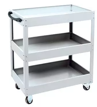 WORKSHOP TROLLEY WITH 3 TRAYS
