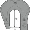 HR210 ARM (80x130mm) FOR 8T/10T RIVETER | 063327