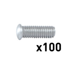 100 x AlMg3 M8x16mm THREADED STUDS FOR ARCPULL