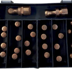 BOX 20 CAPS TYPE A + 6 CAPS TYPE F + 2 ROUND ELECTRODES (C6 & G2)