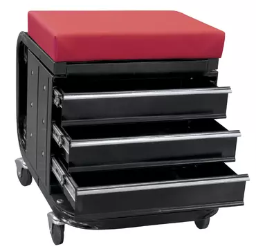 WORKSHOP STOOL with 3 DRAWERS