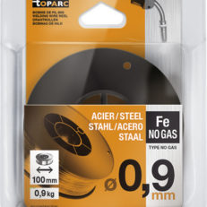 FLUX CORED WIRE NO GAS Ø0.9 - 0.9Kg S100 PLASTIC WIRE REEL - E71T-GS