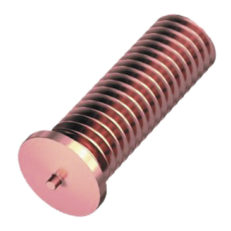 200 x M8x20mm COPPER STEEL THREADED STUDS FOR CAPACITIVE DISCHARGE