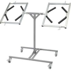 MOBILE WHEEL RIM ROTATING PAINT STAND