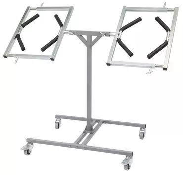 MOBILE WHEEL RIM ROTATING PAINT STAND